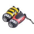 Cute Kid Gift Mini Antorcha Mano Prensa LED Animal Dynamo Luz